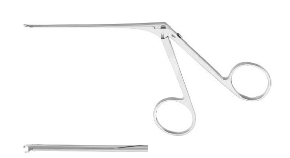 Ножиці для круротомії вигнуті вліво 80 мм